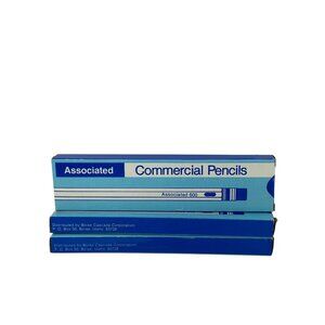 Vintage Associated 600 Commercial Pencils NOS Lot of 3 Boxes Boise Cascade Set